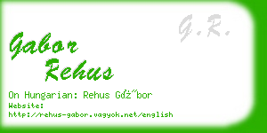 gabor rehus business card